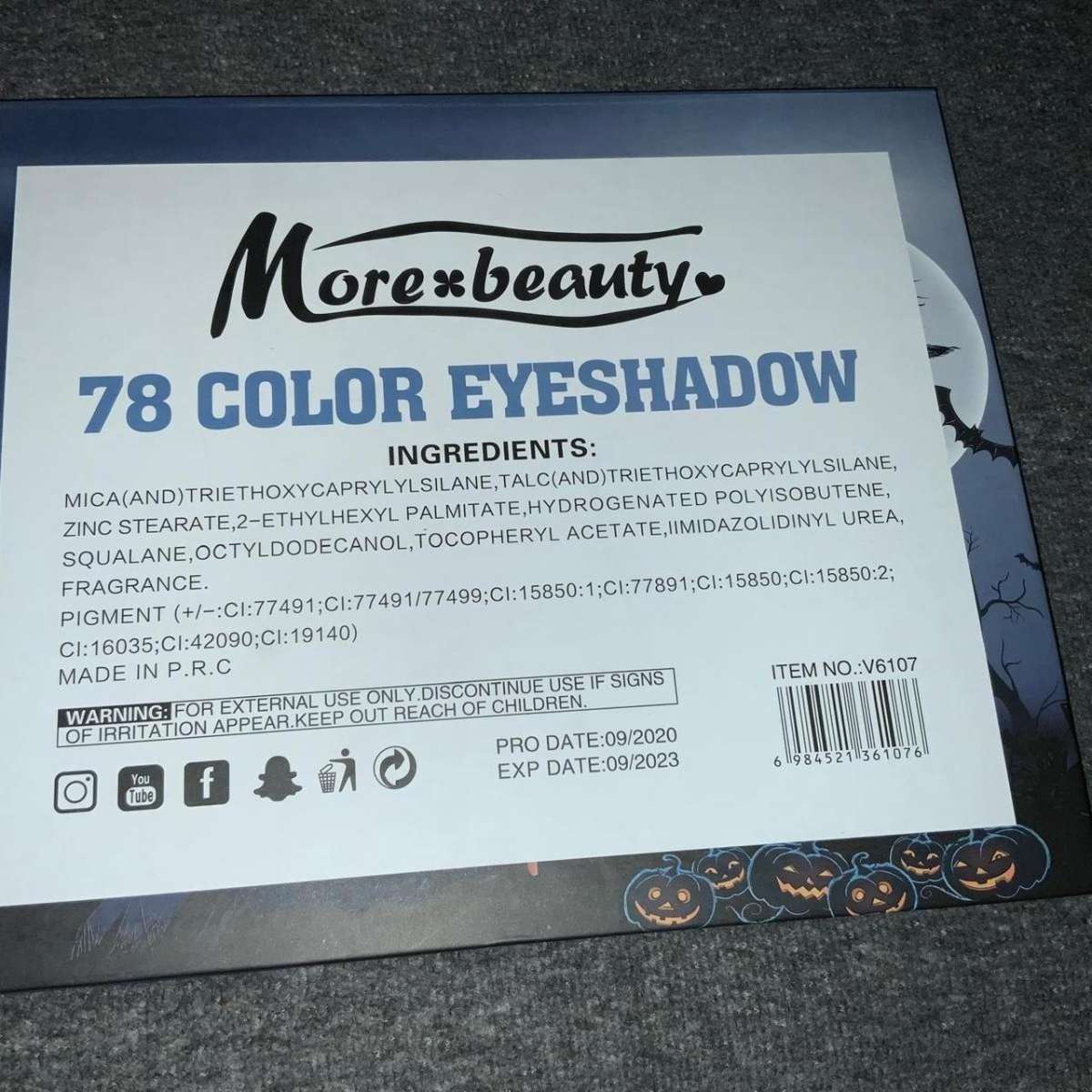 More Beauty Eyeshadow Palette 78 colors