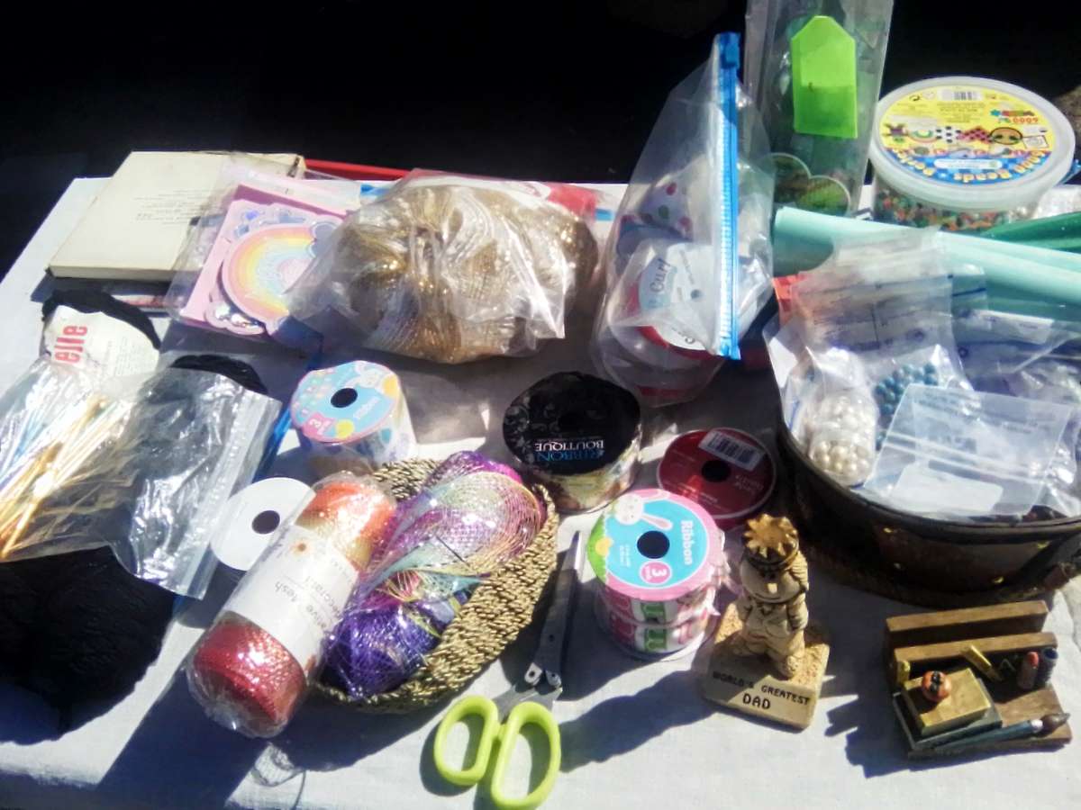 various craft supplies