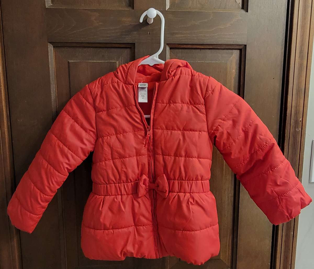 4T red winter coat
