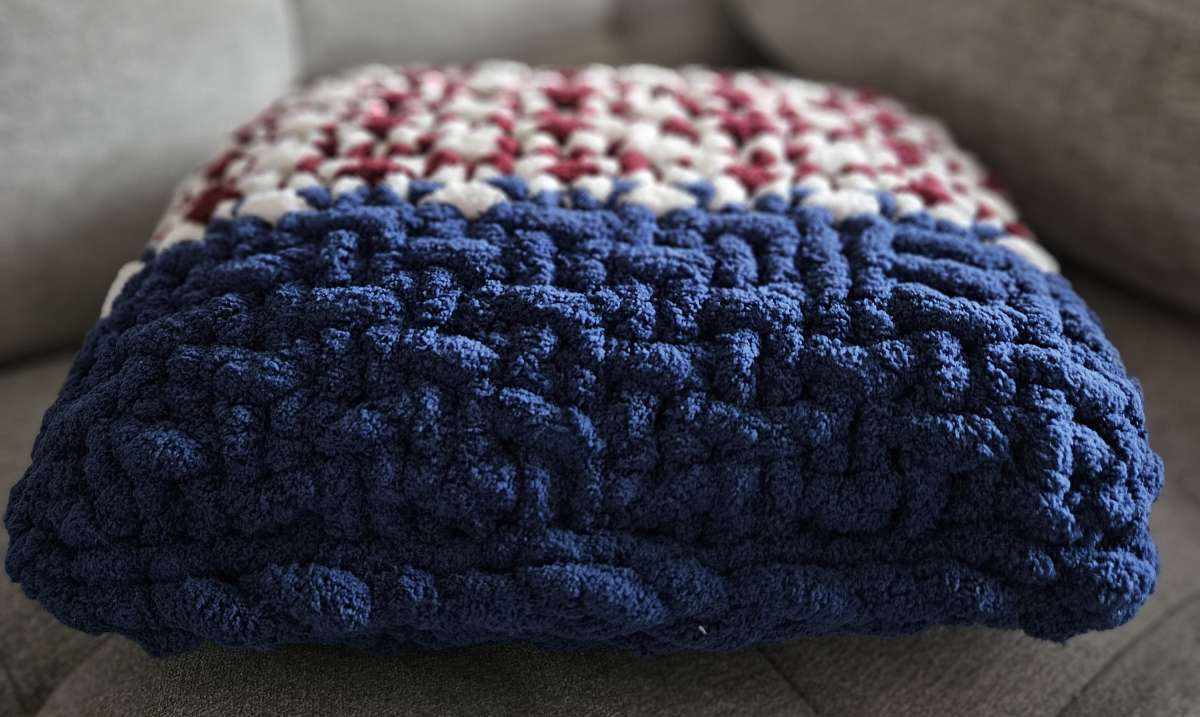 Red White and Blue Throw Pillow