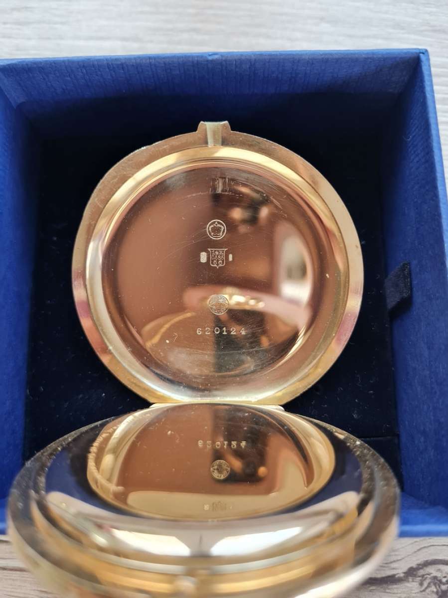 RARE FANCY HAND SOLID 14 K GOLD IWCSchaffhausen Pocket Watch