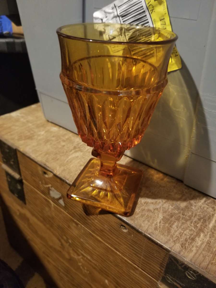 Antique Indiana ware Gobblets set pf 10