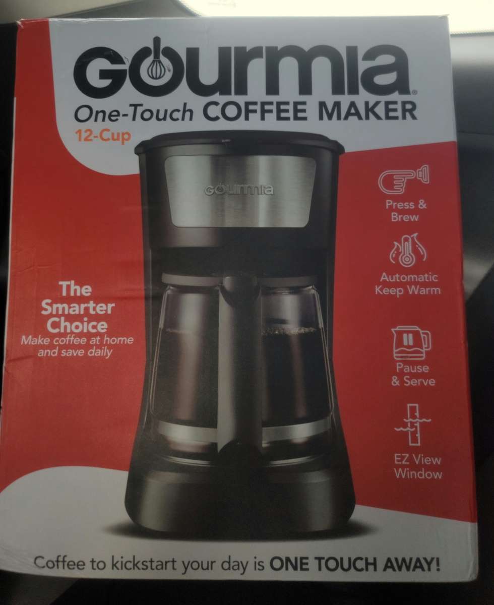 Gourmia One Touch Coffee Maker 12Cup