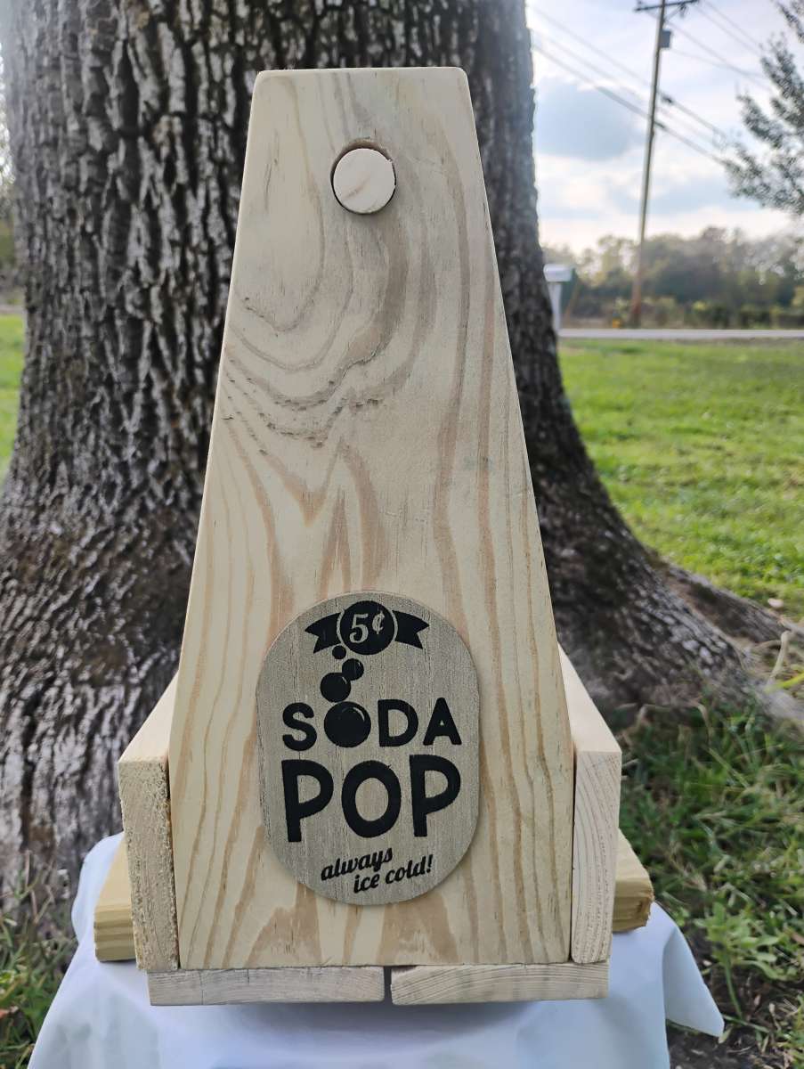 Wooden 6 Pack Soda Bottle Carrier