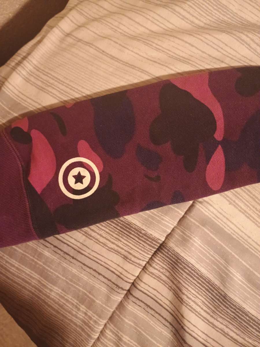Purple Bape Full Zip Jacket