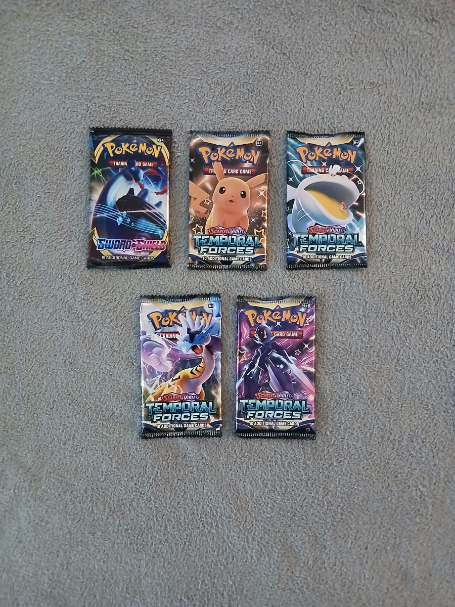 5 Pokemon 10 Trading Cards Booster Packs 2022 2024