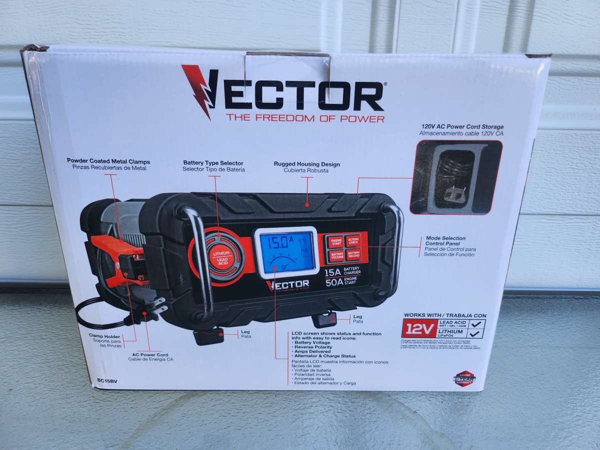 Vector Battery Charger and Maintainer