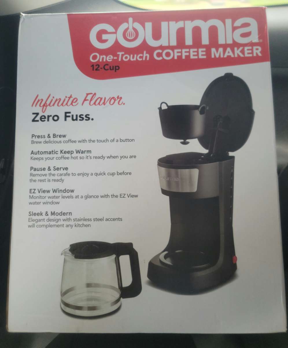 Gourmia One Touch Coffee Maker 12Cup