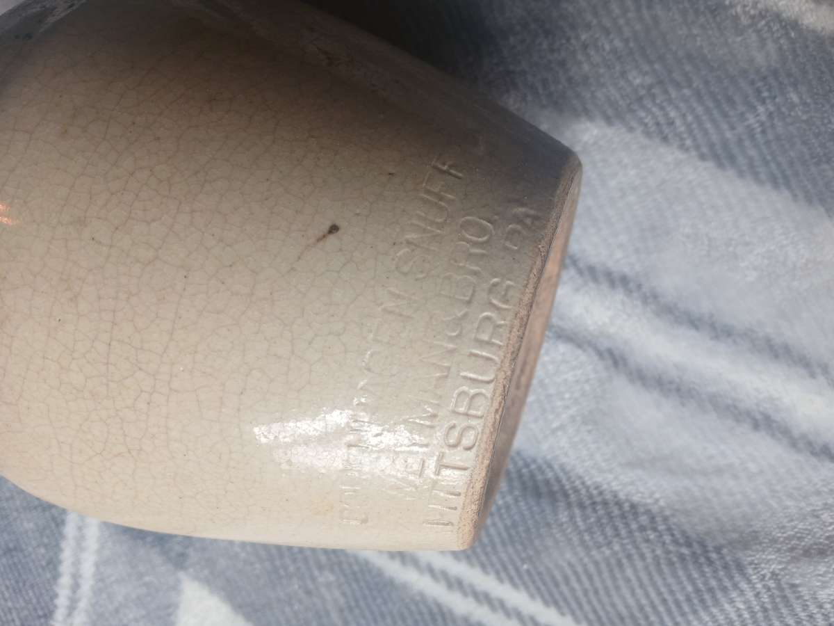 antique Copenhagen snuff jar