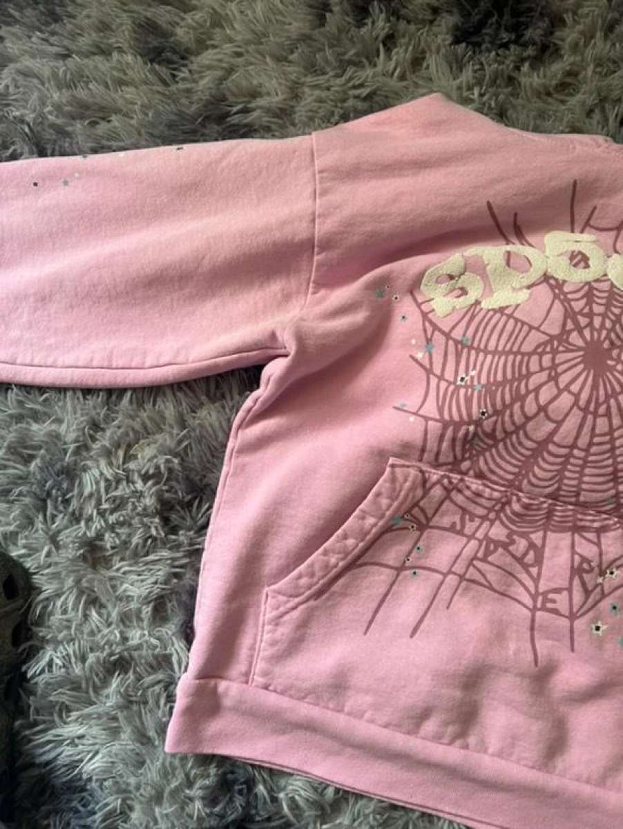 Pink Sp5der Hoodie text me before buying