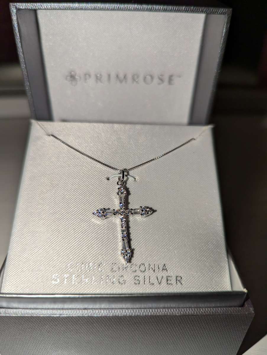 primrose sterling silver necklace