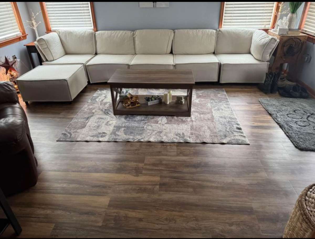 5 Piece Sectional wsquare otterman