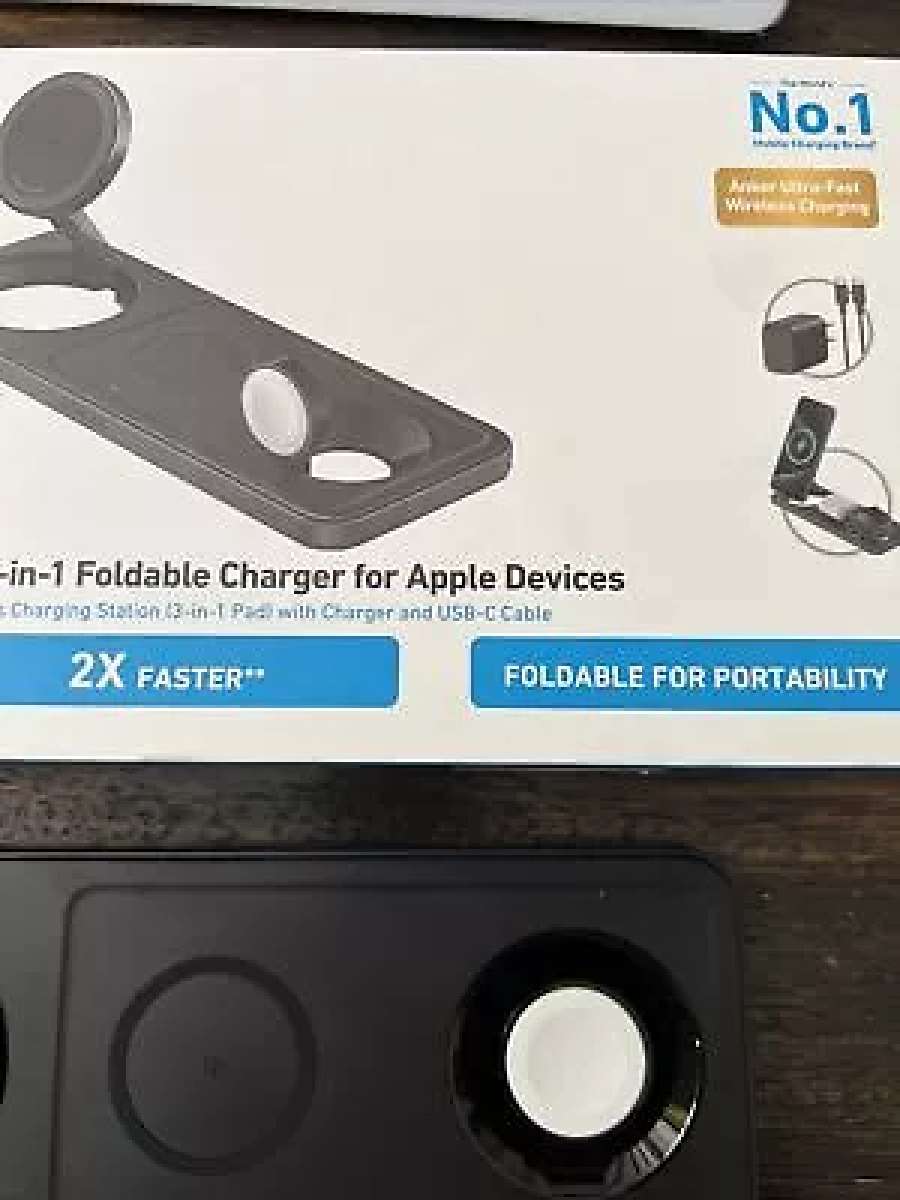 UltraFast 3in1 Anker Wireless Charging Station Foldable