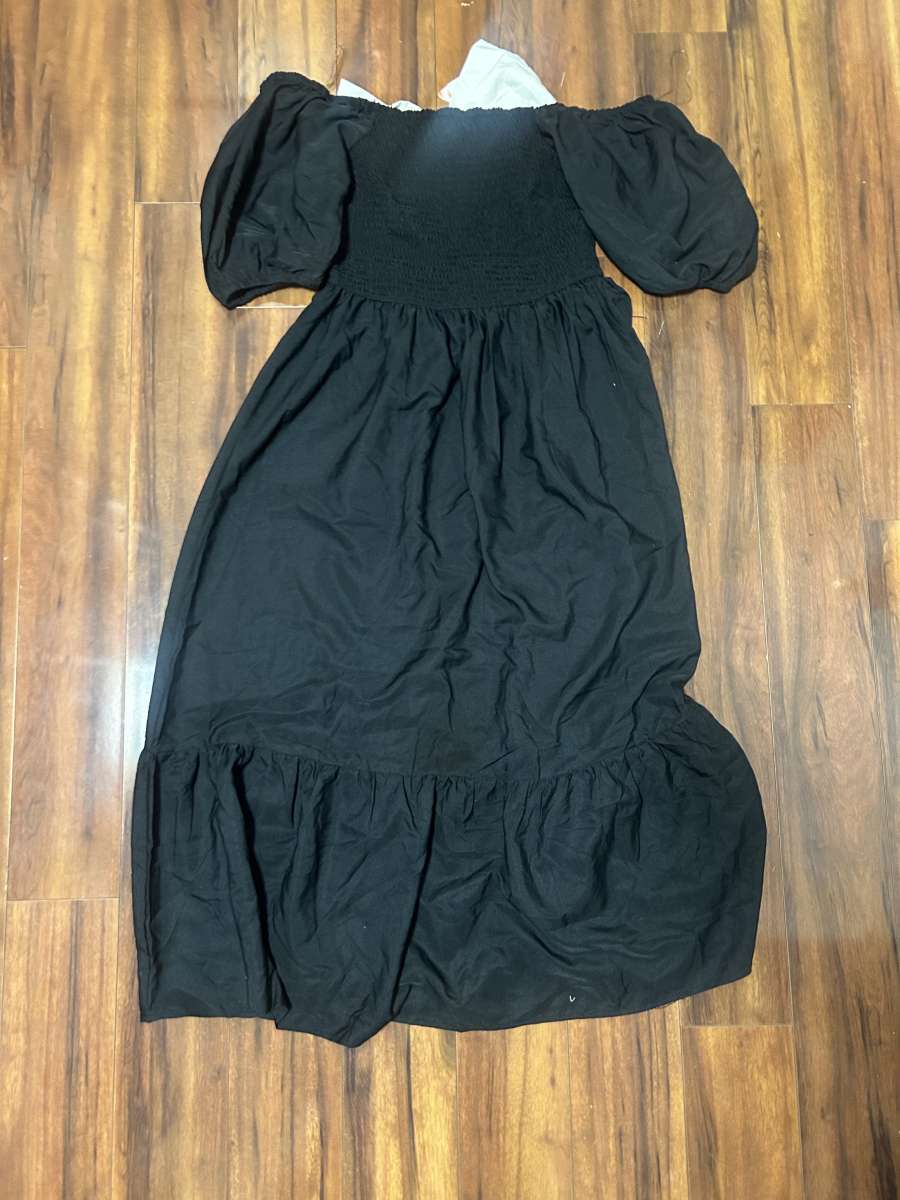 Long black Vintage Summer dress