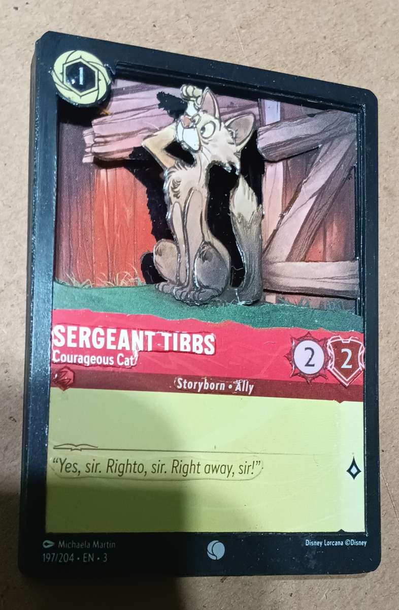 3D custom card art