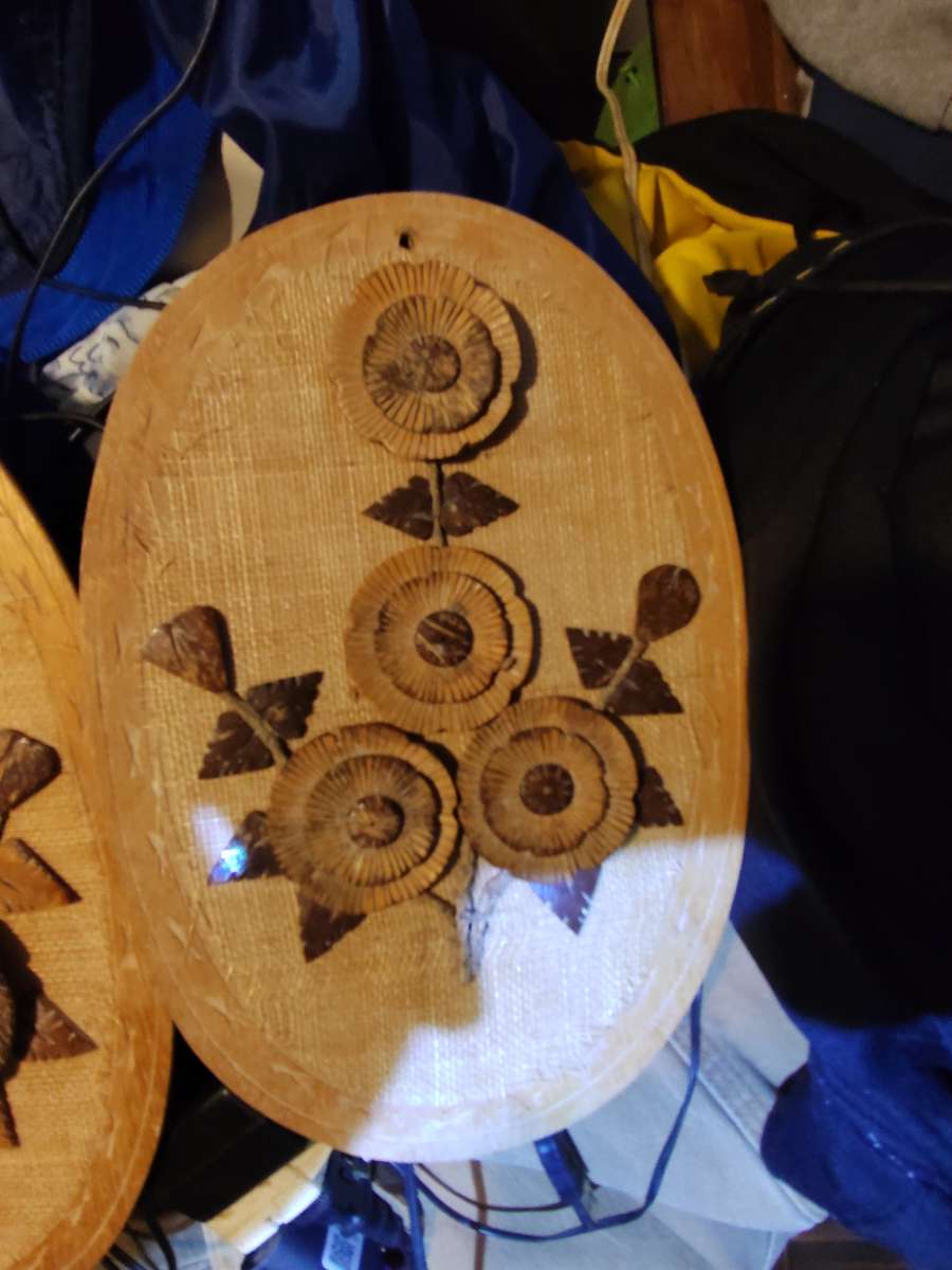 set of 2 3D handmade and carved Made in Philippines