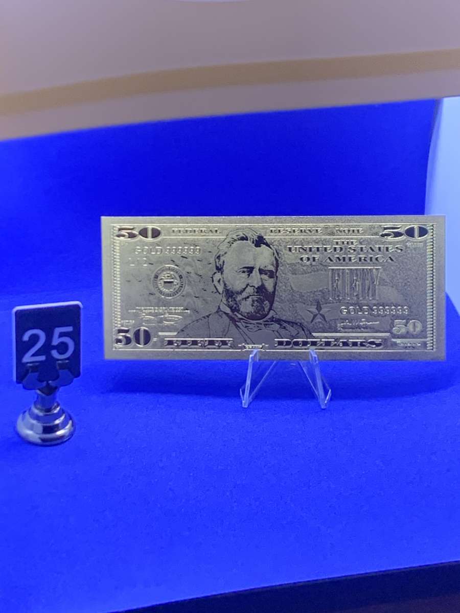 Gold Plated Collectors Bank Note