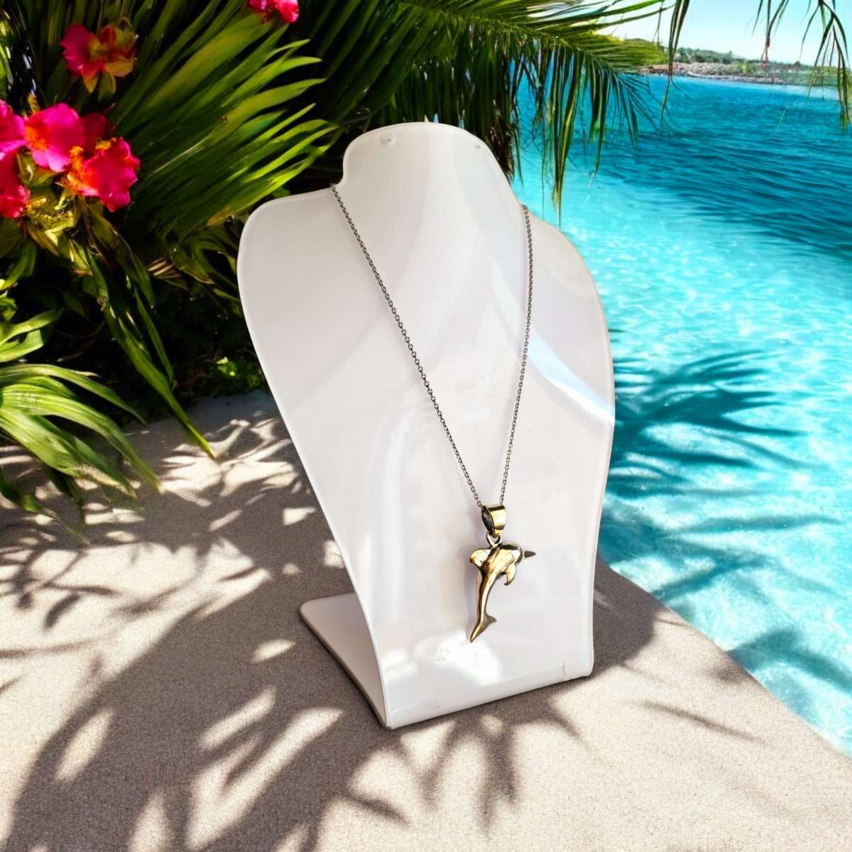 sterling silver 925 dolphin pendant