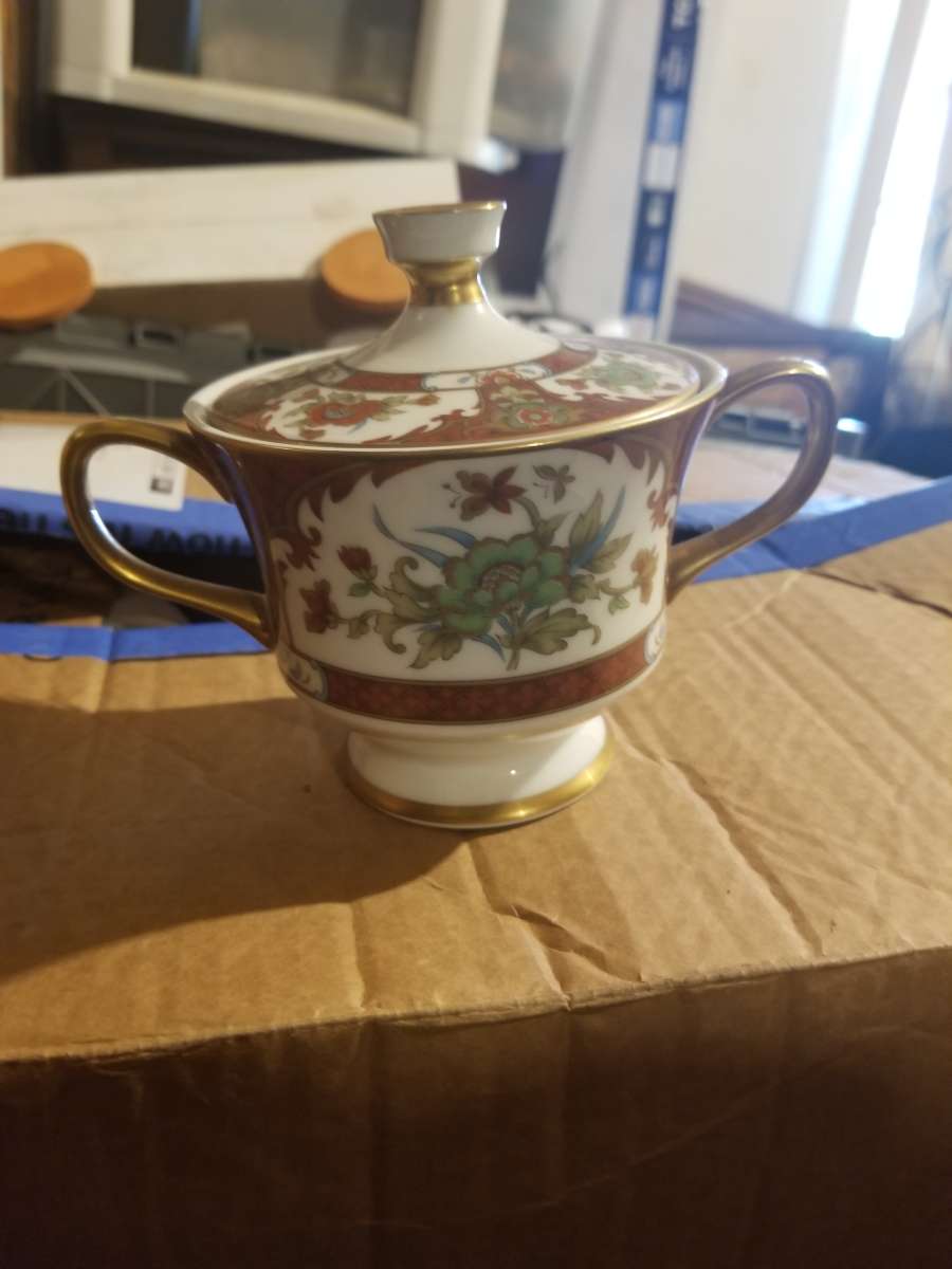 12 Sets Sango China Kyoto Footed Cup  Saucers  Japan