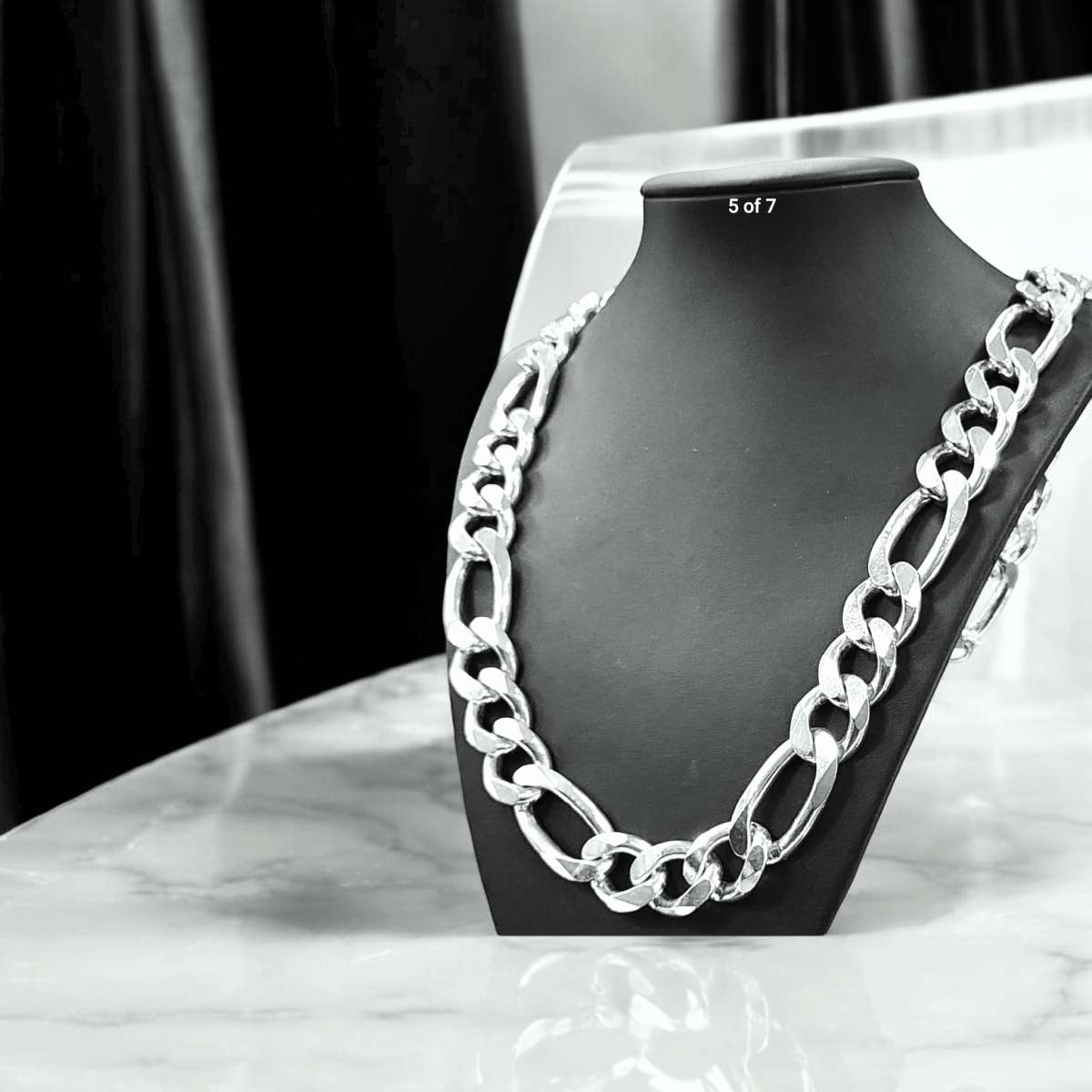 Solid Sterling silver Figarope Chain 290 grams