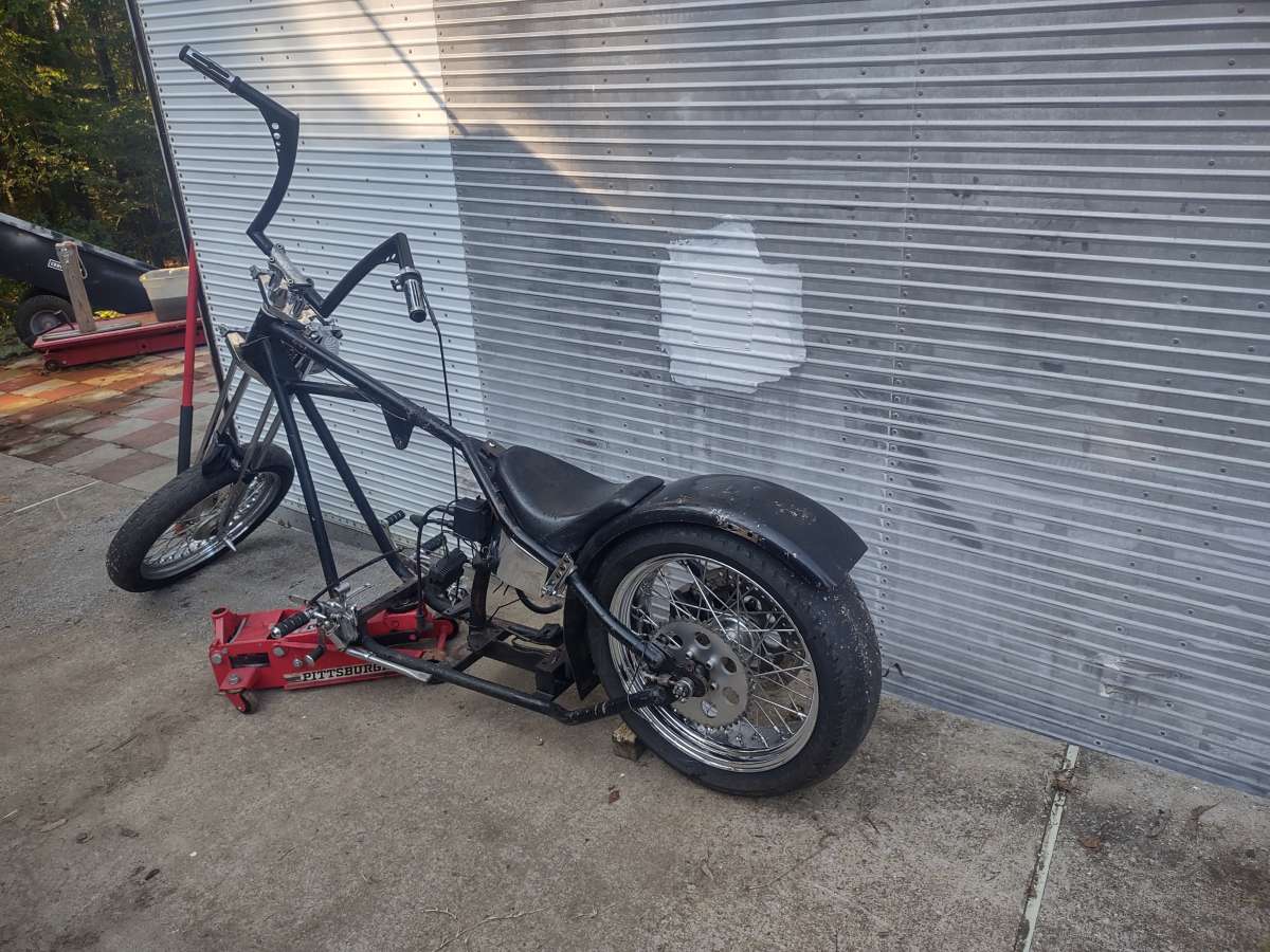 1976 Harley hardtail 4speed chopper rolling chassis