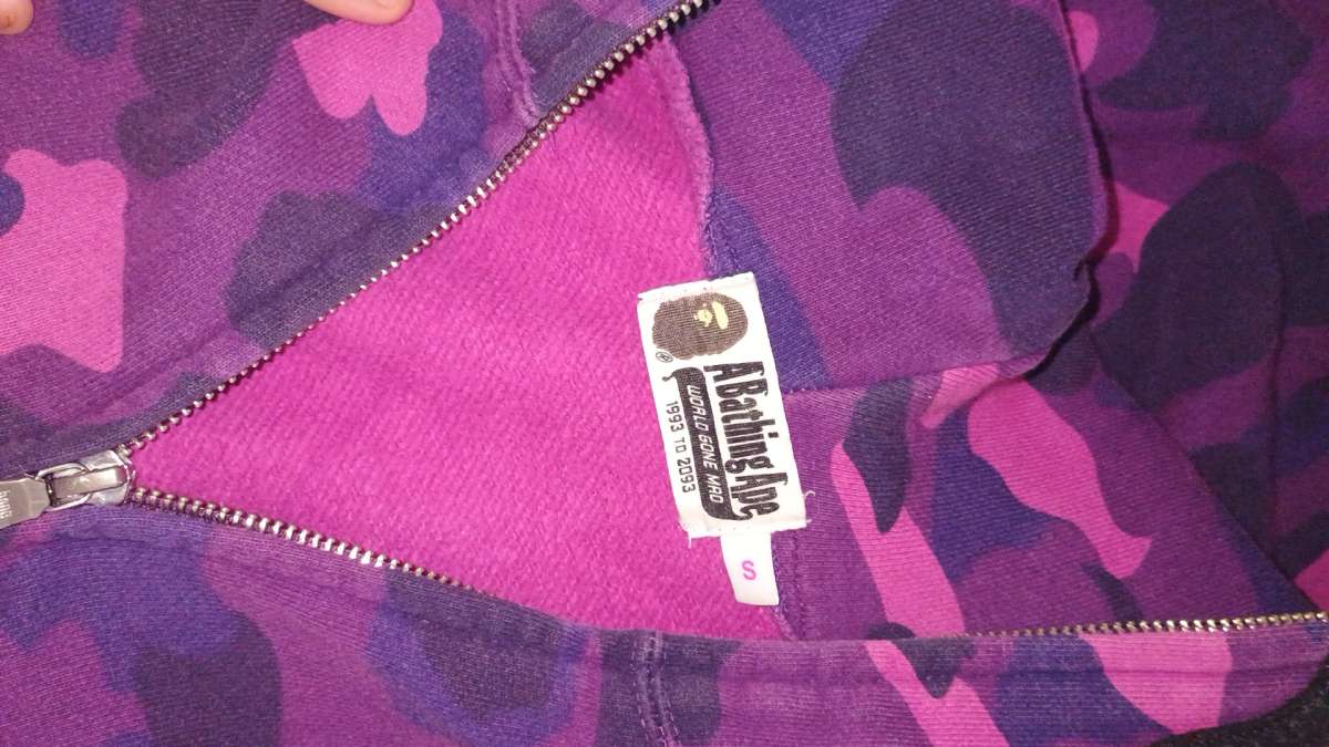 Purple Bape Full Zip Jacket