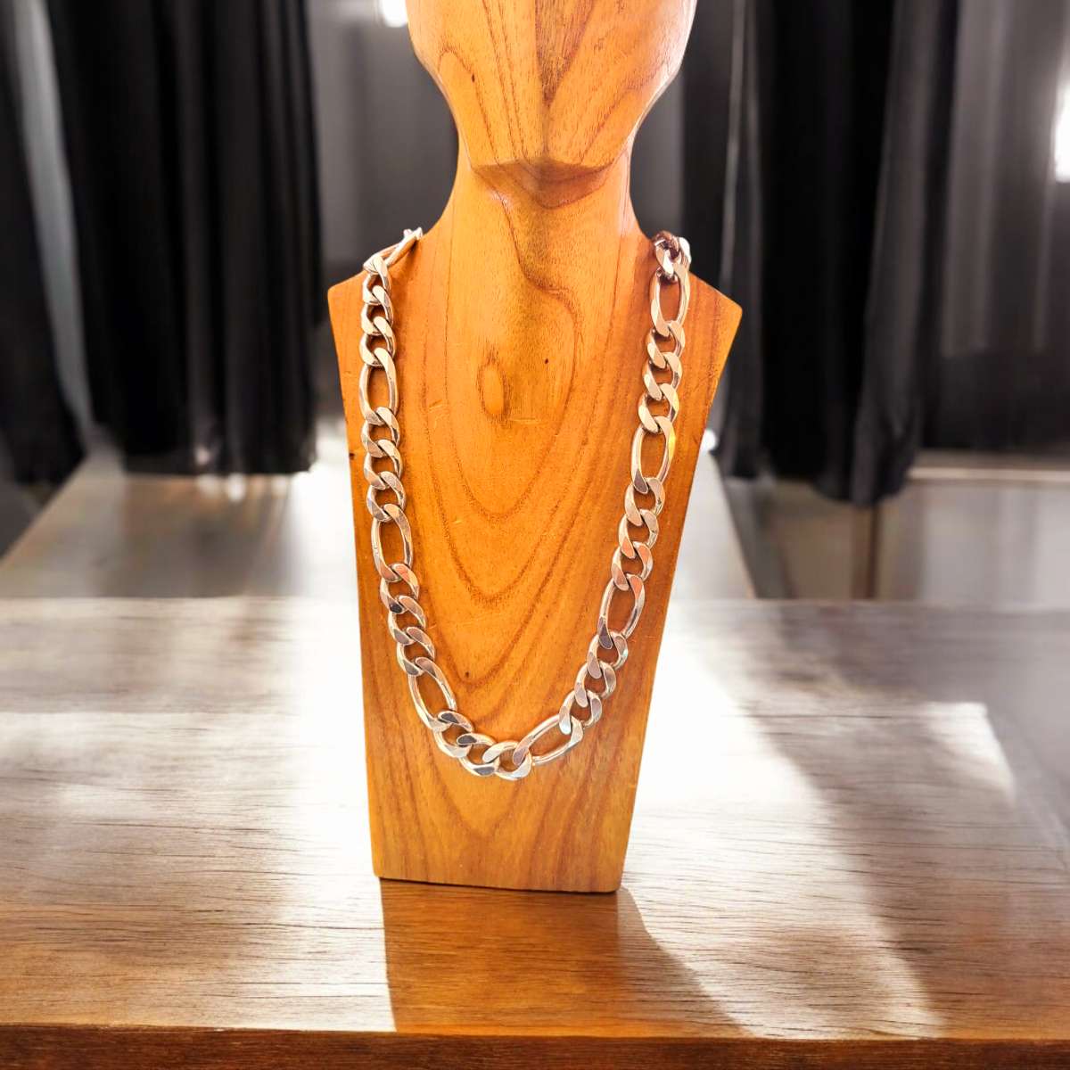 Solid Sterling silver Figarope Chain 290 grams