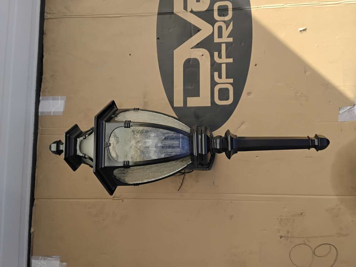 Nice Black Large Outdoor Lantern Style Look Like New
