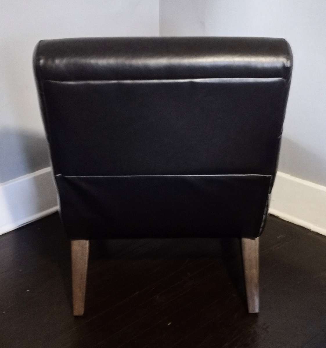 Black Faux LeatherAccent Chair NEW