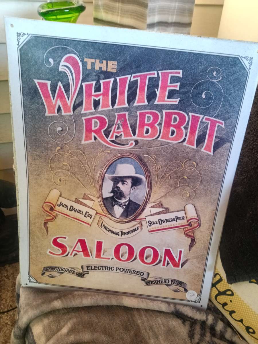 vintage famous saloon sign