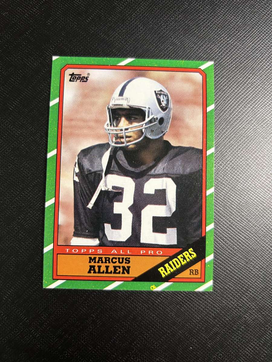 1986 Topps Marcus Allen Football Card