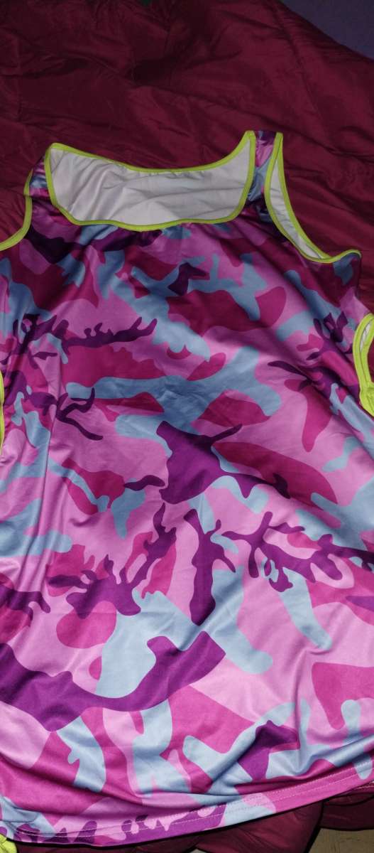 Plus size 4X Camoflauge sexy tie up mini tank dress