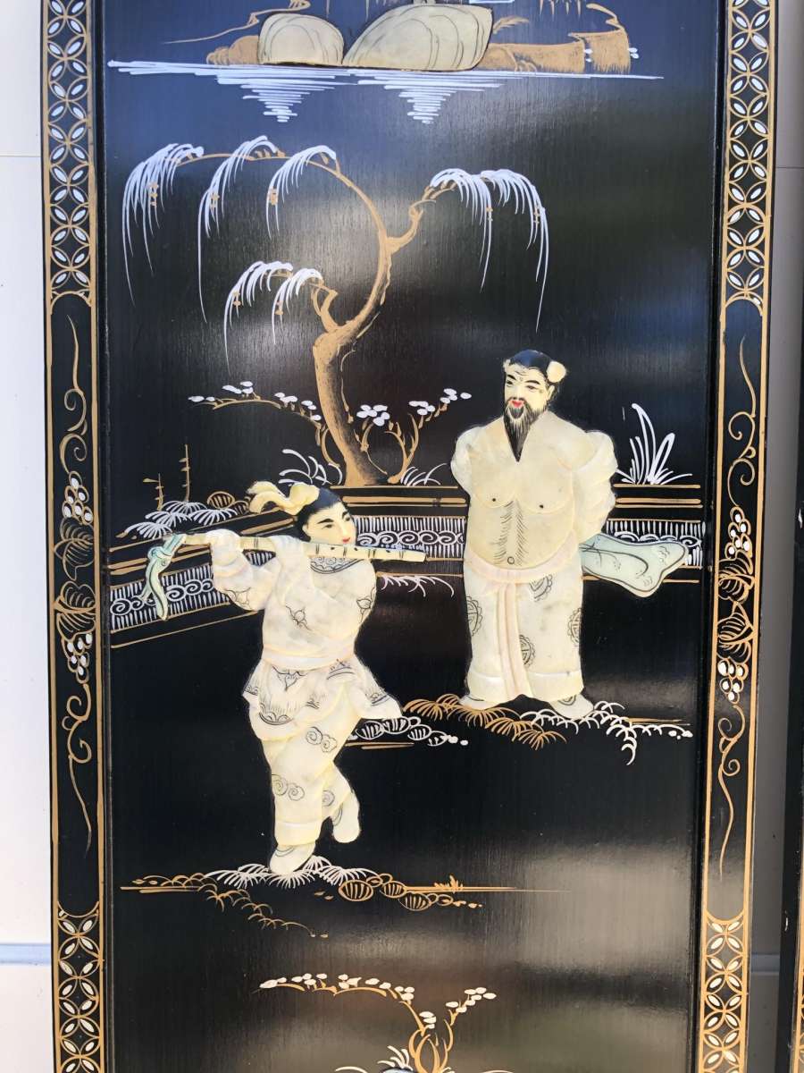 Japanese vintage rare find wall decor mother of pearl
