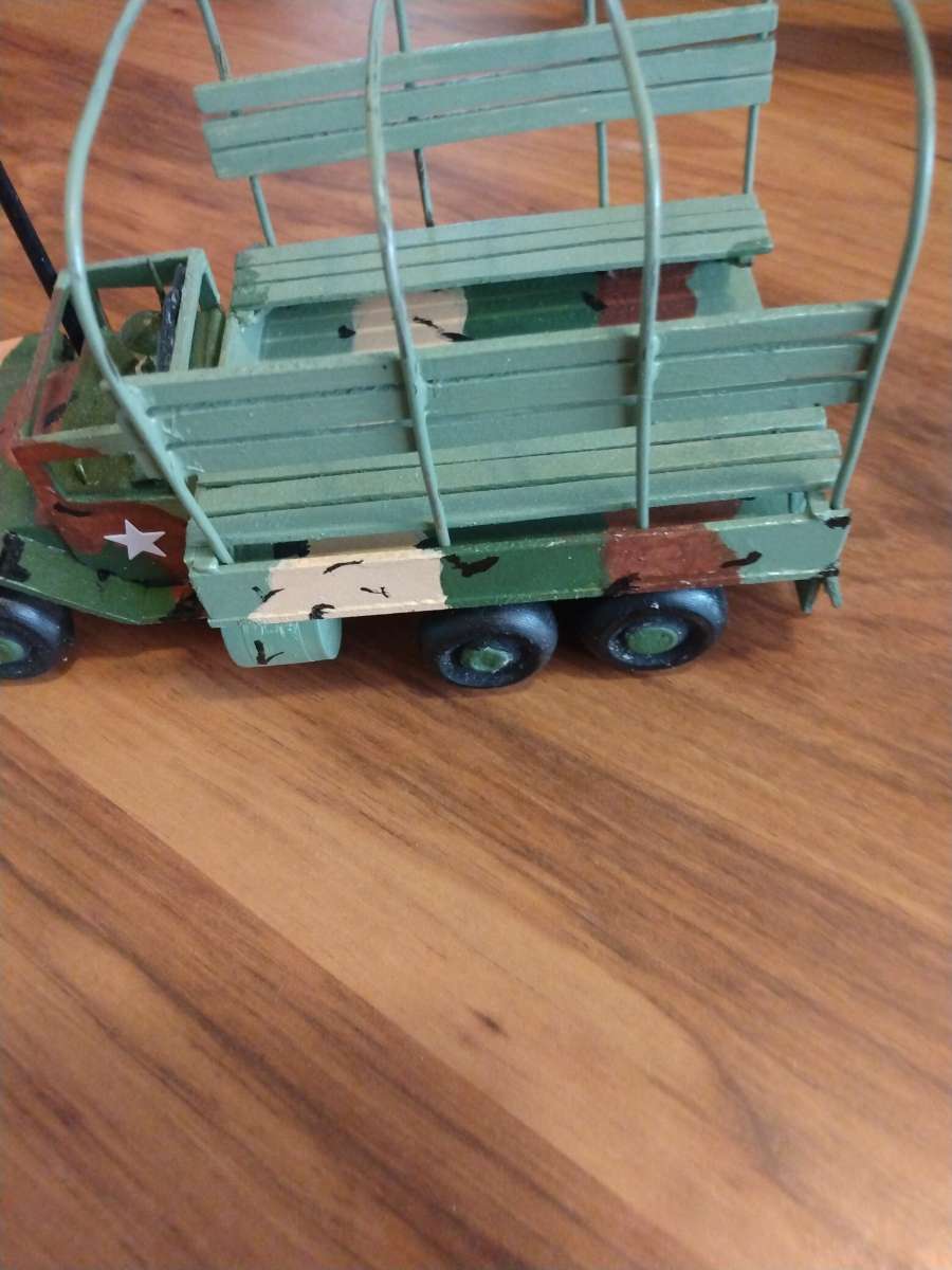 Handcrafted 2and 1 half truck Military