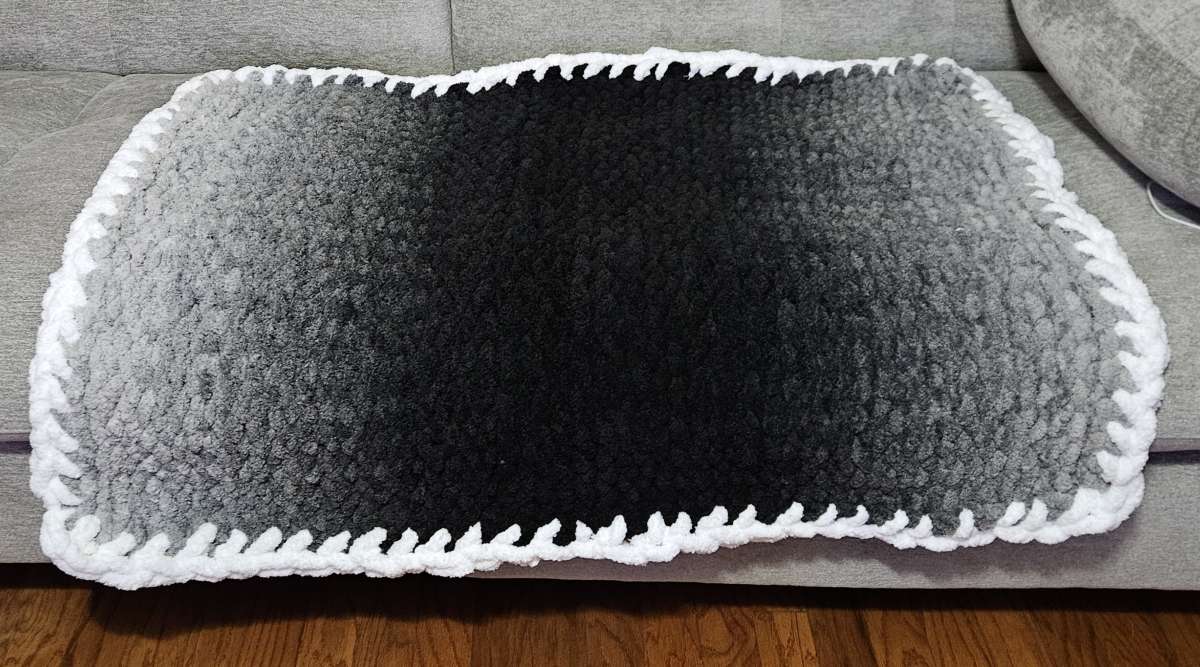 Black Ombre Throw