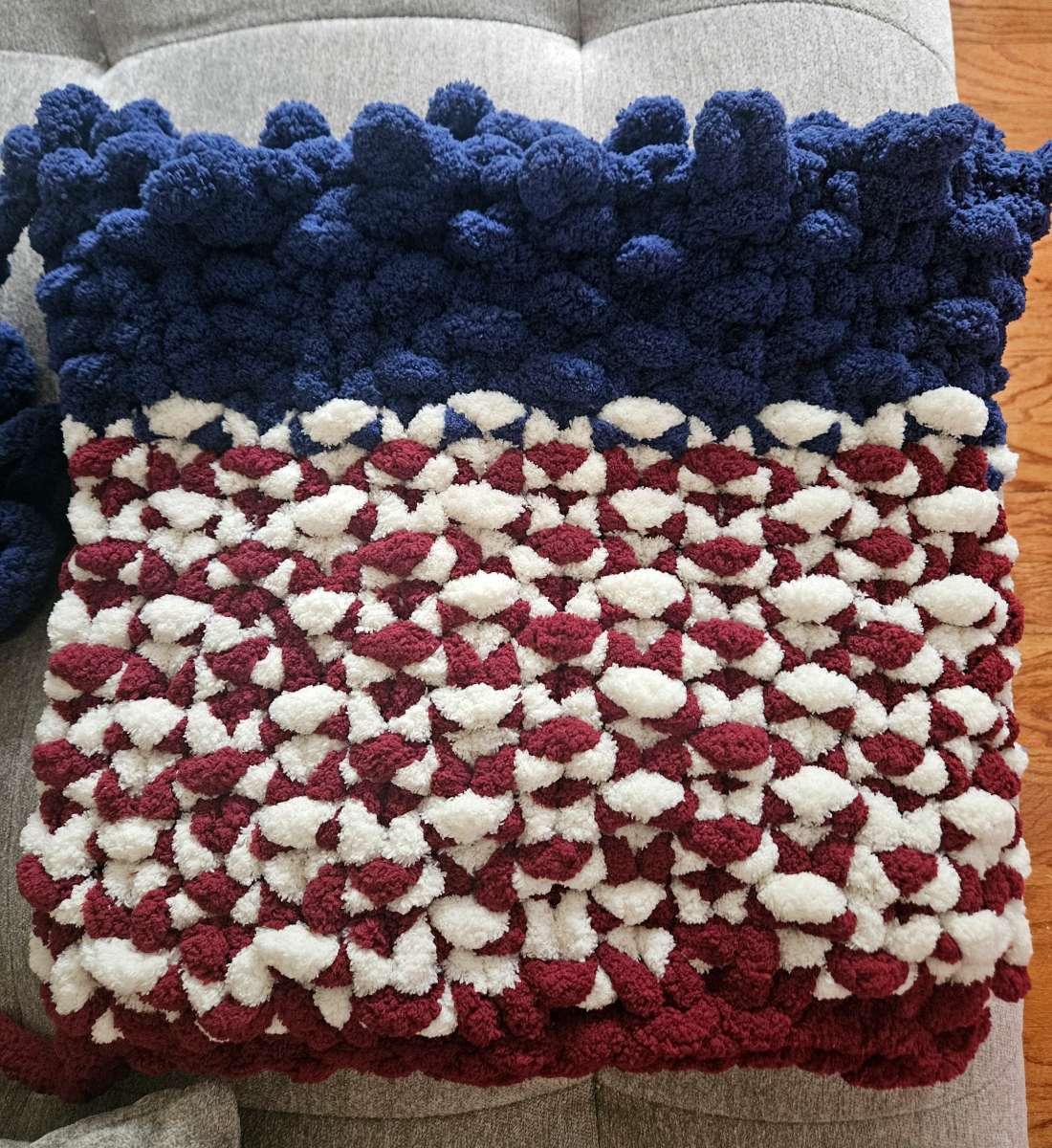 Red White and Blue Throw Pillow