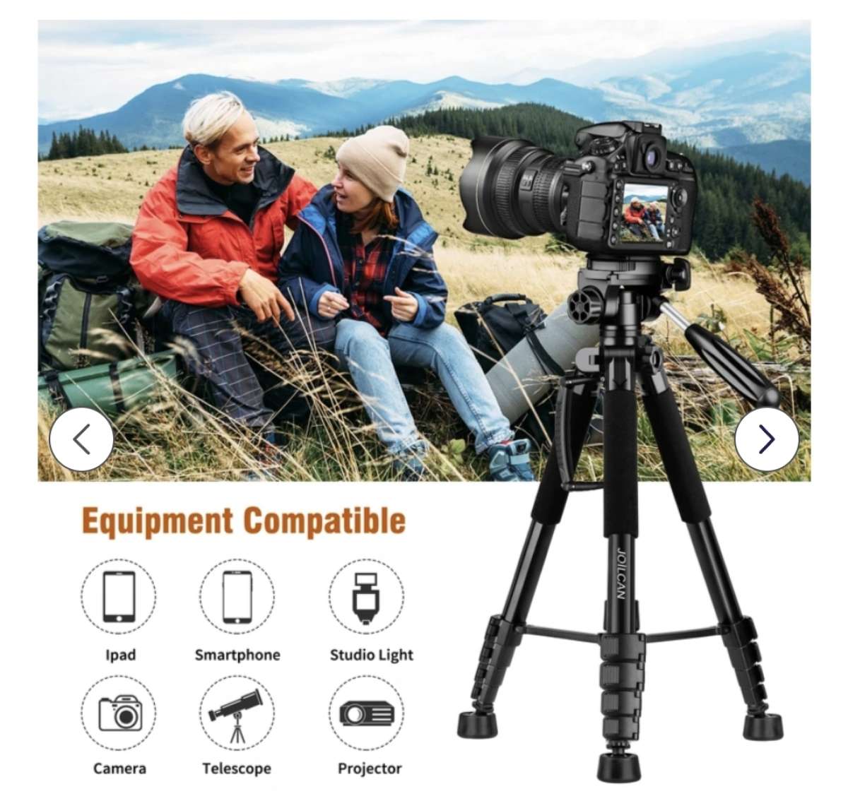 JOILCAN 75 Camera Tripod Tripod for Camera Stand