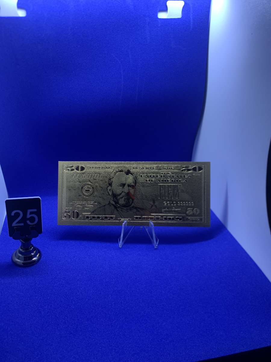 Gold Plated Collectors Bank Note