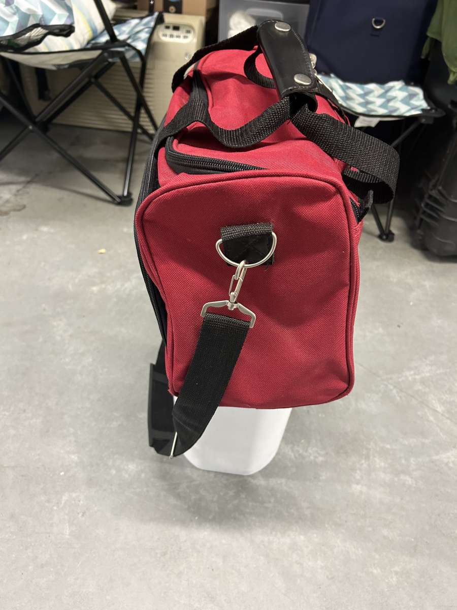 PIERRE CARDIN RED DUFFLE BAG FOR MEN OR WOMEN