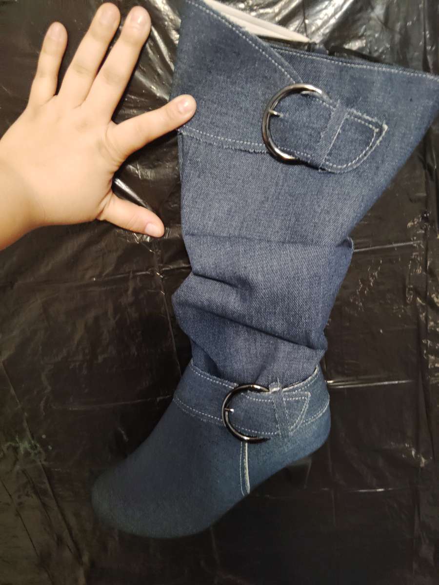 blue jean country boots