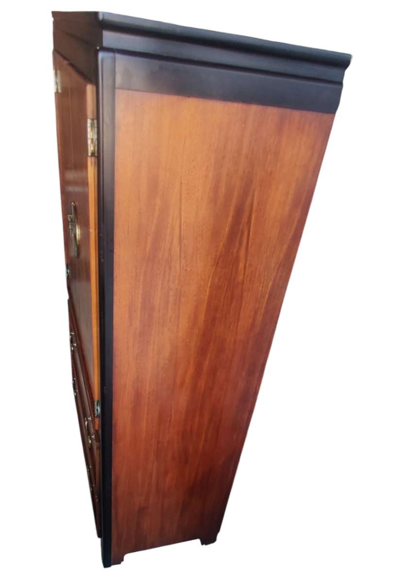 Chinoiserie Armoire Dresser by Stanley Vintage Asian Tallboy