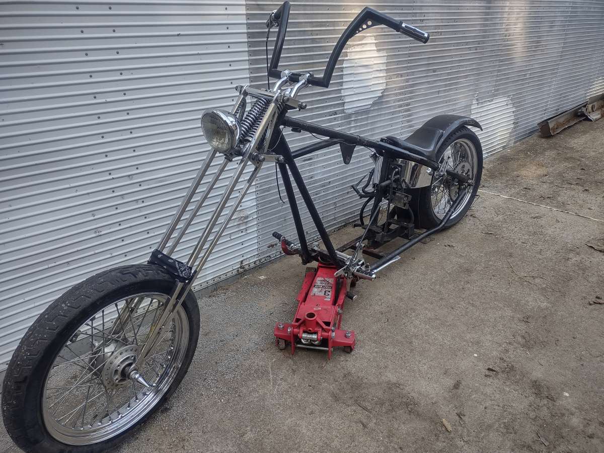 1976 Harley hardtail 4speed chopper rolling chassis