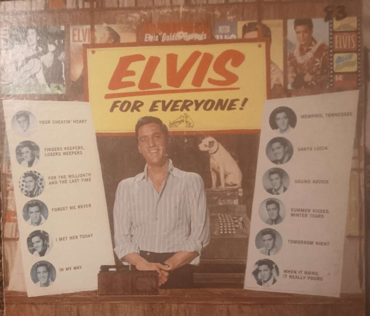 5 Elvis Presley vinyl records