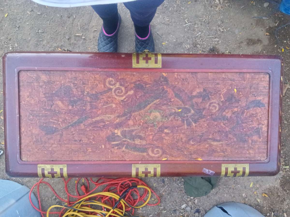 vintage korean blanket chest