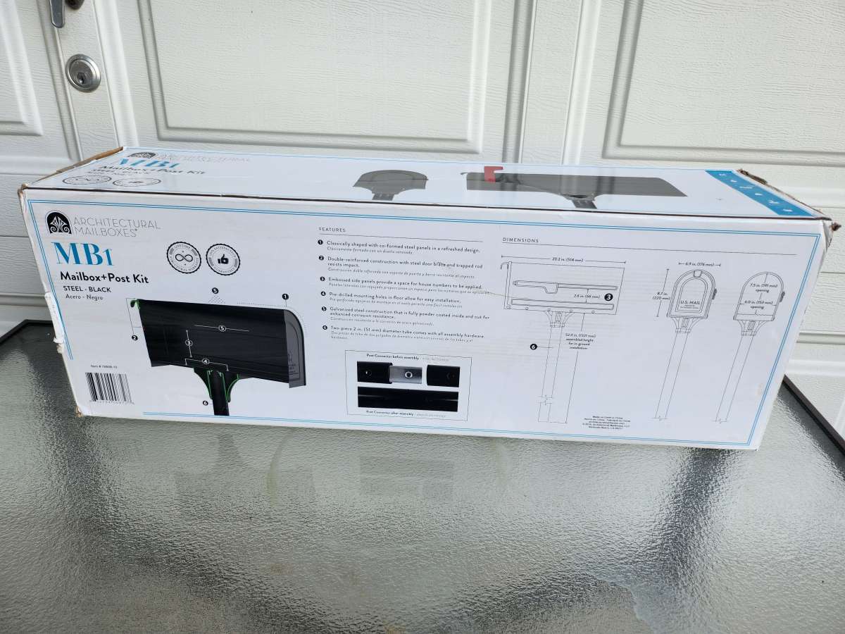 Architectural Mailboxes MB1 Mailbox and Post Kit