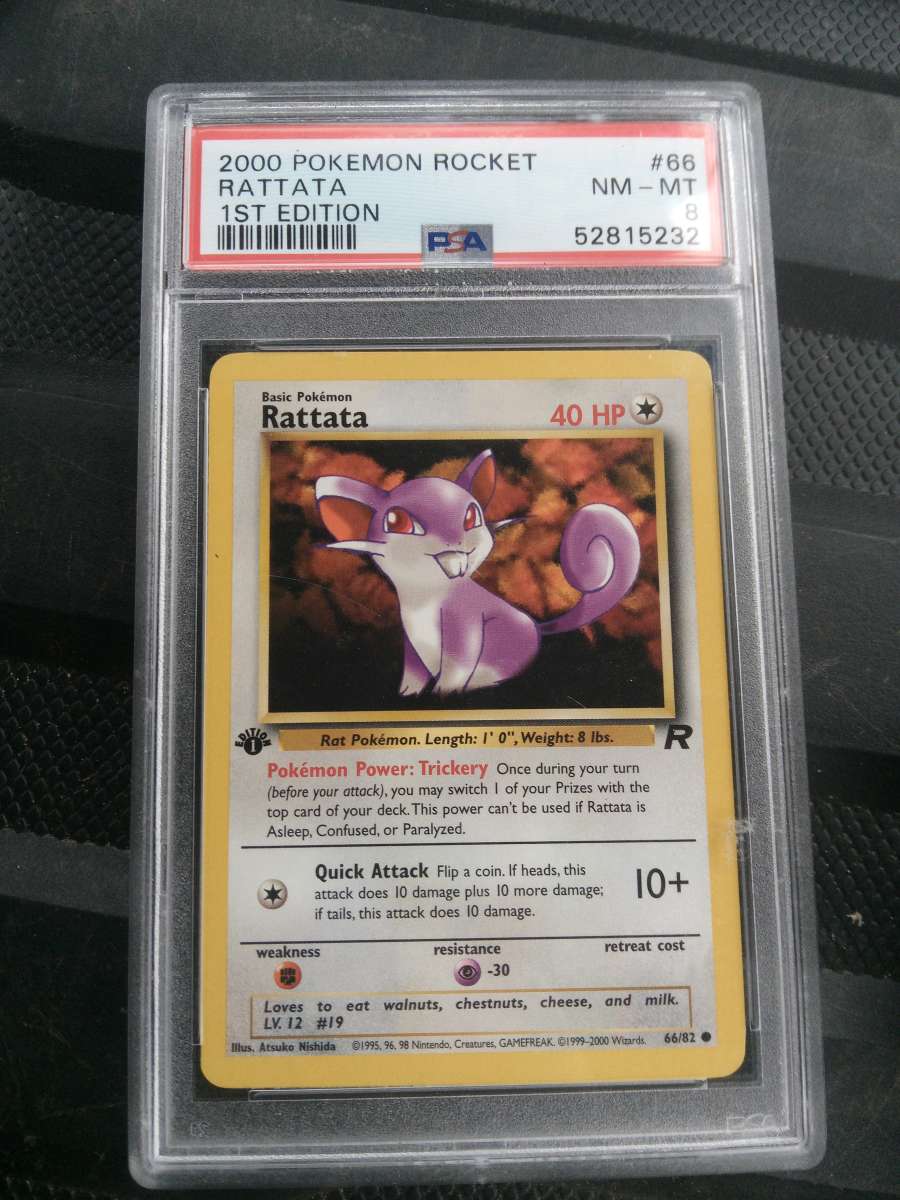 2000 pokemon rocket RATTATA 1st edition