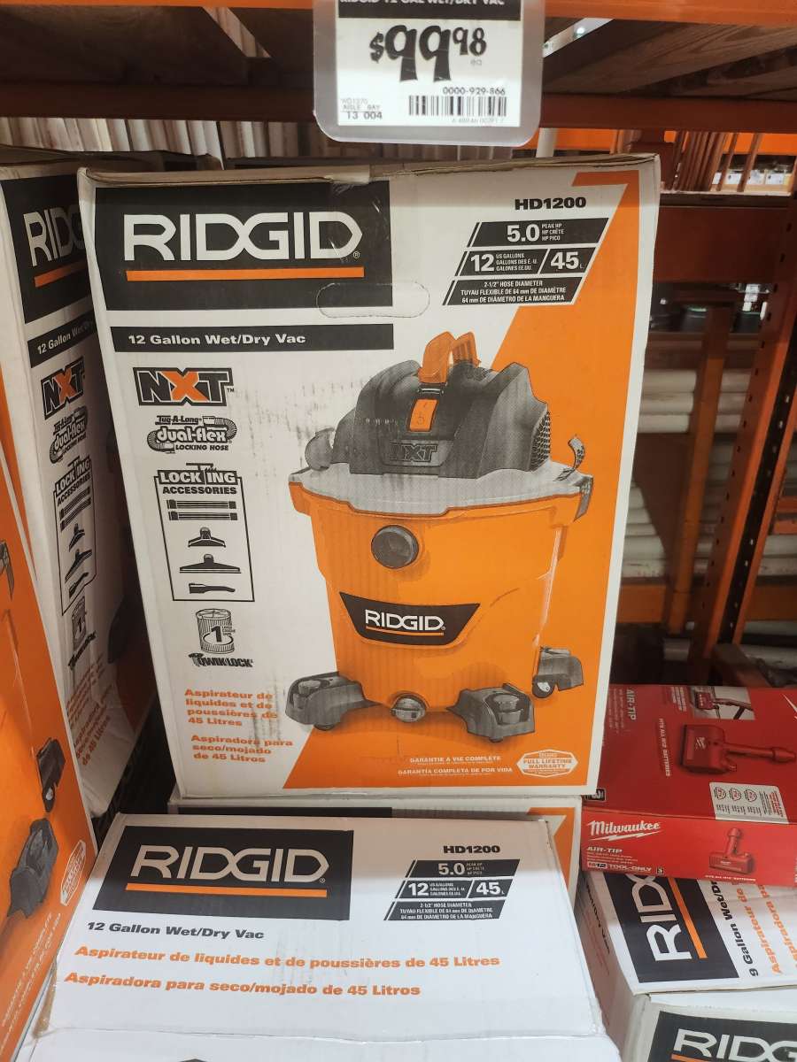 Ridgid 12 Gallon NXT Wet Dry Vac