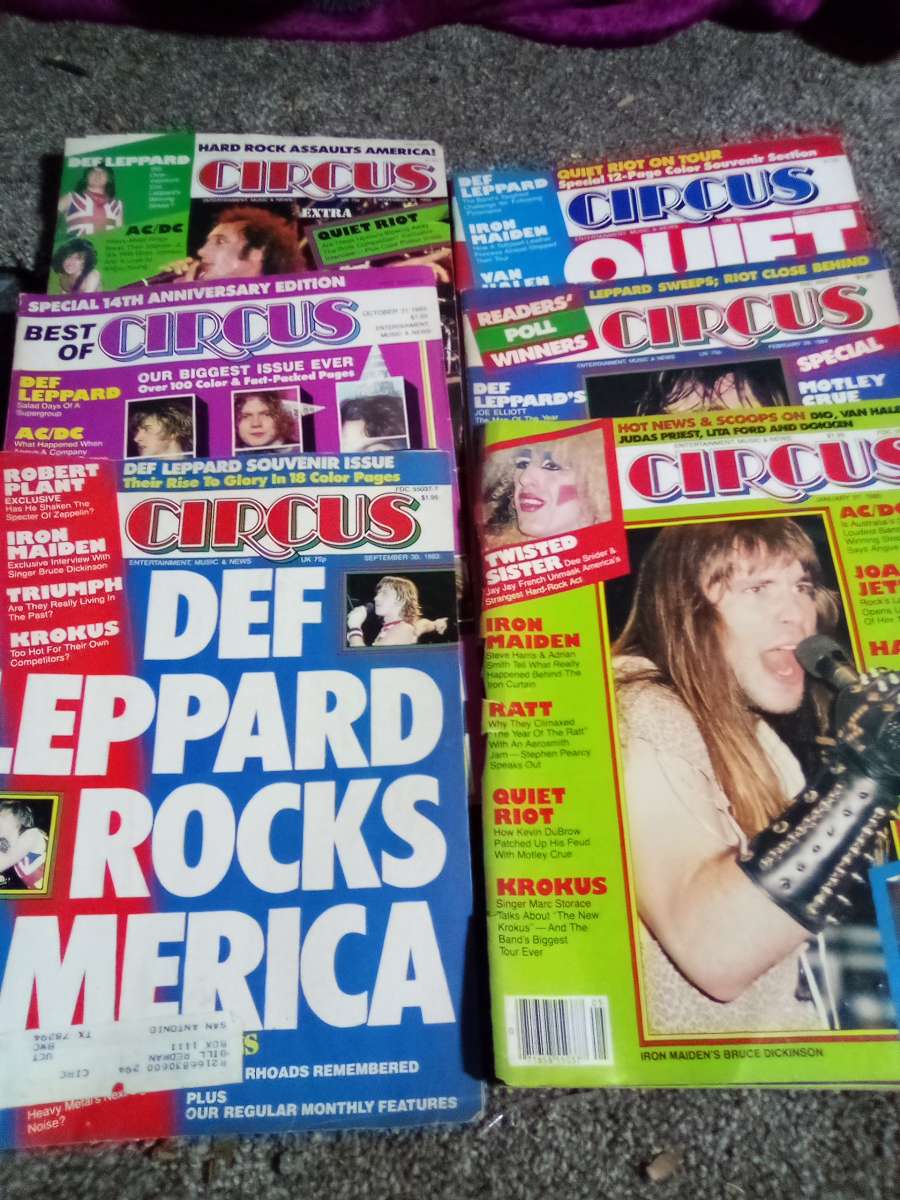 rare Vintage circus magazines 1975 1980