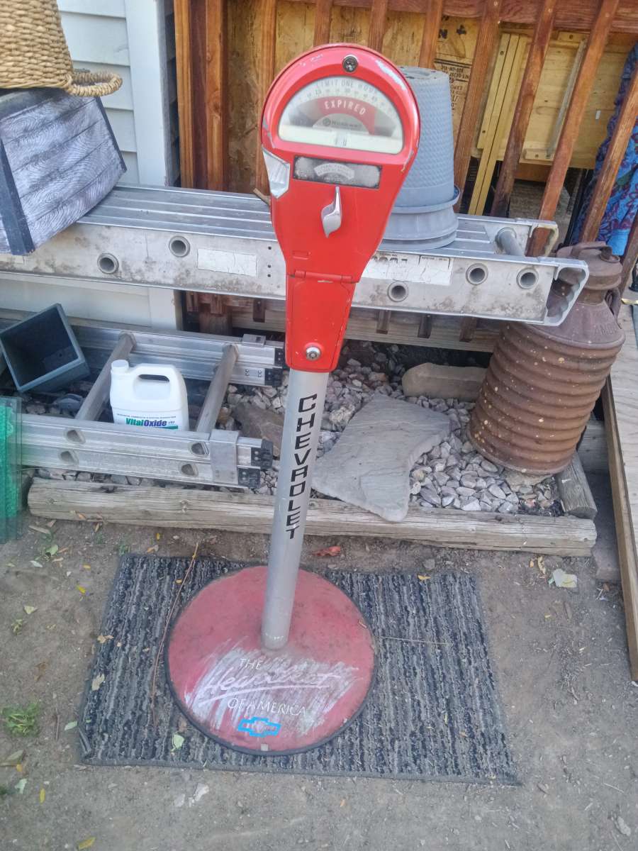 chevrolet vintage parking meter