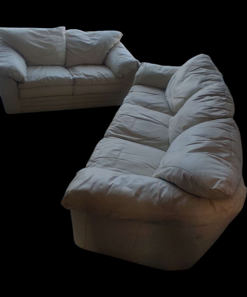 Leather Sofa and Loveseat